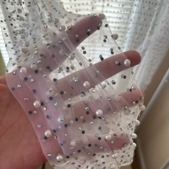 Beach Bunny Late Nights mesh Cardigan SZ Large - Picture 5 of 6